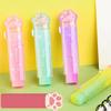 2Pcs Cute Cat Paw Erasers Kawaii Push-pull Design Rubber Erasers for Kids Students Writing Office School Supplies Stationery