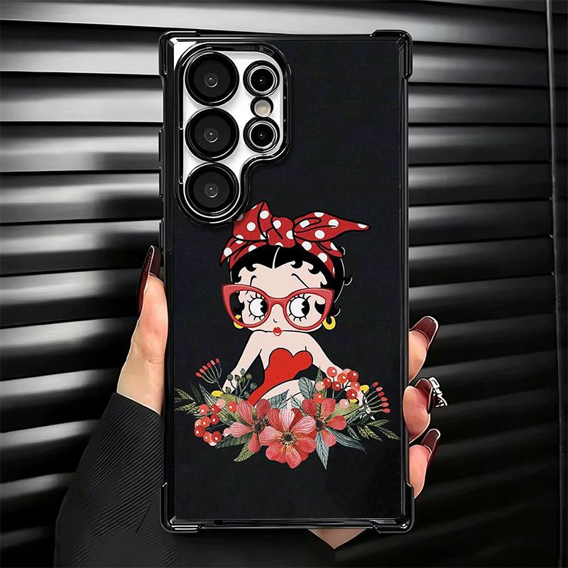 B-Bettys B-Boops Девушка Покрытие Чехол для Телефона Для Samsung Galaxy S24 S25 FE S26 Edge S23 Ultra S22 S21 Plus S20 Противоударный Подушка Безопасности Чехол