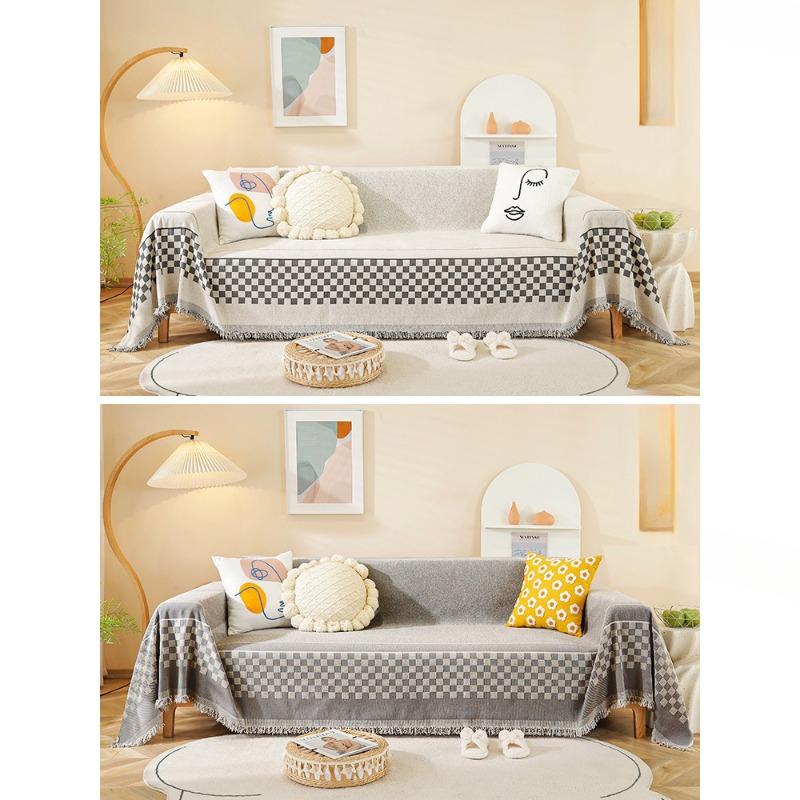 Светлый роскошный чехол для дивана из синели, универсальный тканевый чехол на четыре сезона, простой, современный, универсальный, универсальный чехол для дивана, высококачественный чехол, полотенце