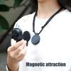 Magnetic Action Camera Chest Mount for Insta360 GO Hands-free Quick Release Sports Camera POV Necklace Holder with Neck Strap Camera Accessory