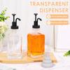 Бутылка сиропа для кофе 500 мл Квадратный прозрачный контейнер для кофейного сиропа Стеклянный дозатор с помпой для мыла Кухня