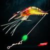 1/7 шт./лот мягкая рыболовная приманка в виде креветки 9 см/6 г искусственная приманка со светящейся бусиной вертлюжок крючок реалистичная приманка в виде креветки приманка для ловли карпа