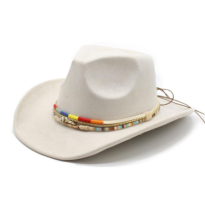 Minority Fengying Top Hat Suede Men'S And Women'S Couple Hat Western Cowboy Top Hat Performance Jazz Hat