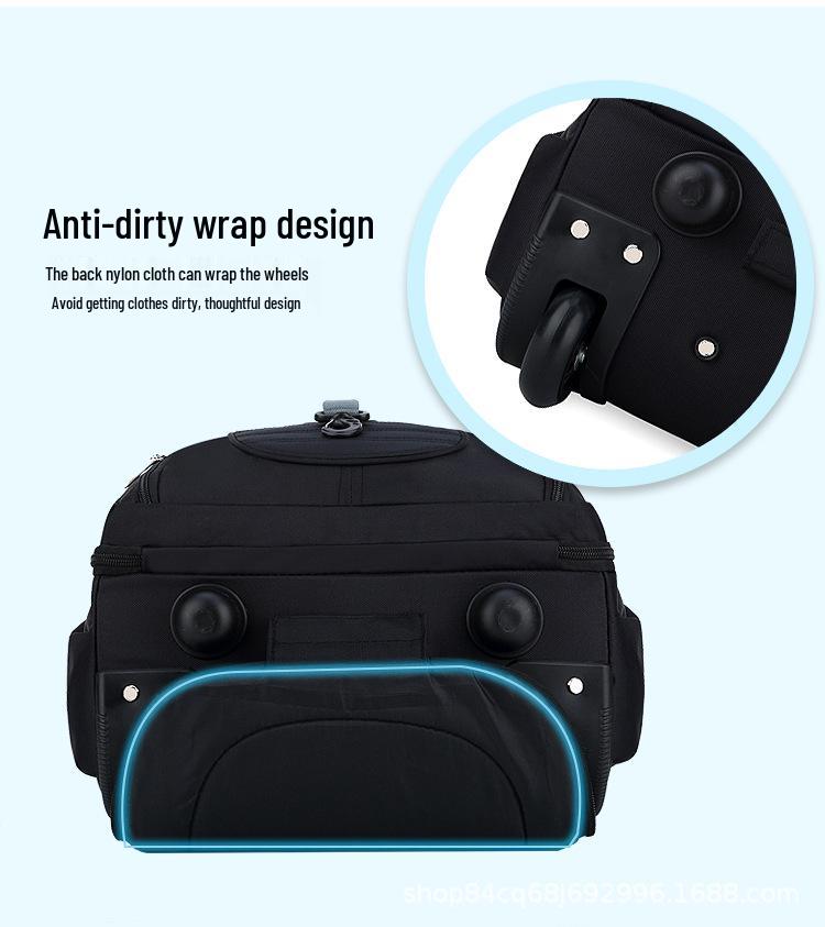 Рюкзак на колесиках для ноутбука - Универсальная дорожная и школьная сумка на колесиках