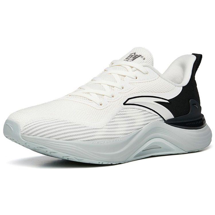 Anta 2.5 Breathable And Lightweight Low top Running Shoes Men's White Black 112235582-1