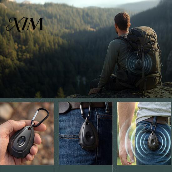 Portable Mosquito Repellent Repellent, Insect Deterrent with USB C Rechargeable, Clip-on Pulse Insert Tick Device for Camping Hiking And