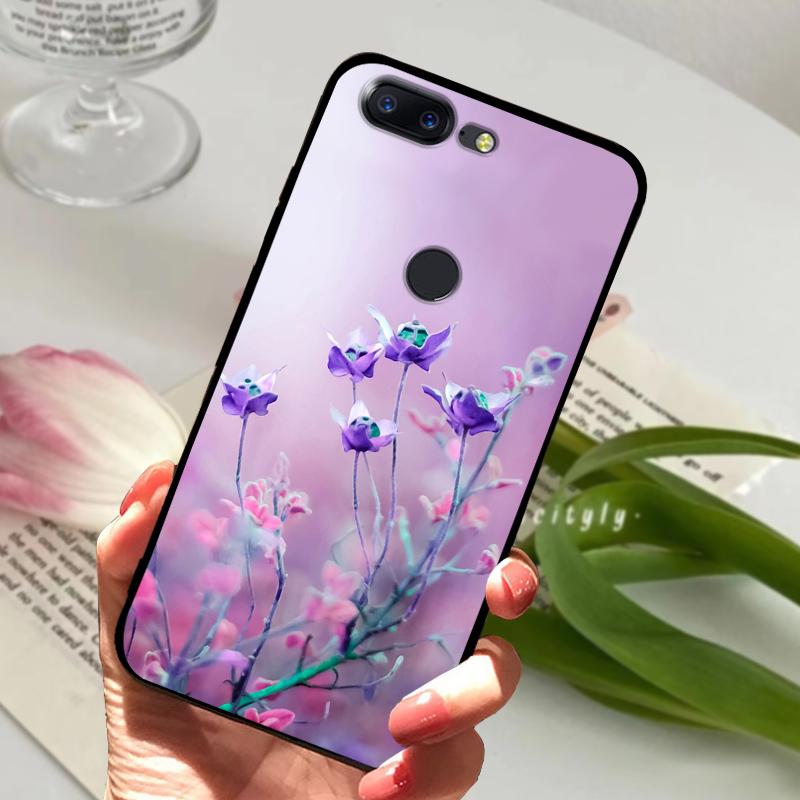 For OnePlus 5T Case 5 T Soft Silicone Cool Animal TPU Black Covers For One Plus 5T A5010 Bumper Color Printing Protective Shell