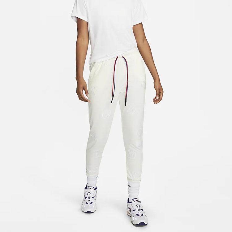 Nike Paris Saint-Germain однотонные вышитые спортивные брюки с манжетами и завязками женские брюки цвета слоновой кости DX5697-133