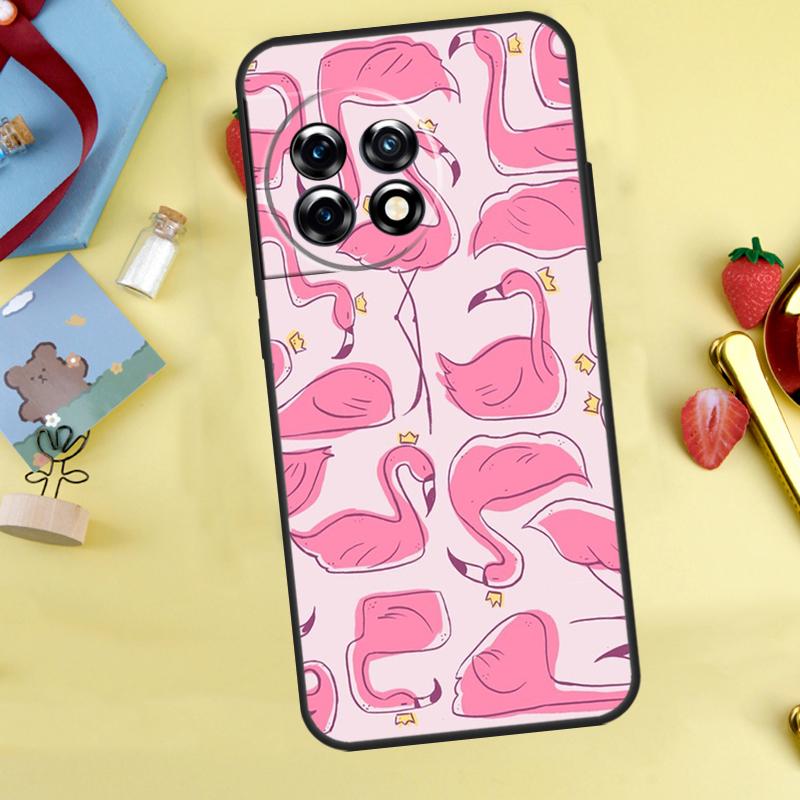 Pink Red Flamingo Case For OnePlus Nord 5 CE 2 3 4 Lite N20 N30 OnePlus 15 12R 13R 13 12 11 10 10T 13T Cover