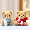 Soft Plush Cute Scarf Bear Stuffed Toy Keychain Adorable Gift Kid And Collect