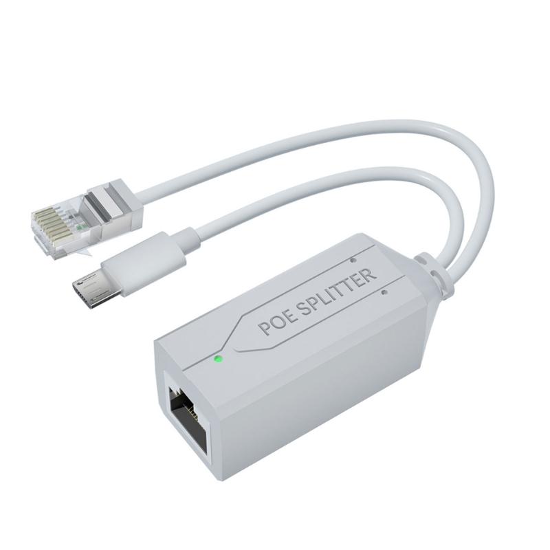 Компактный Poe-сплиттер Micro USB/Type-C, понижающий с 40 В до 5 В, для систем видеонаблюдения
