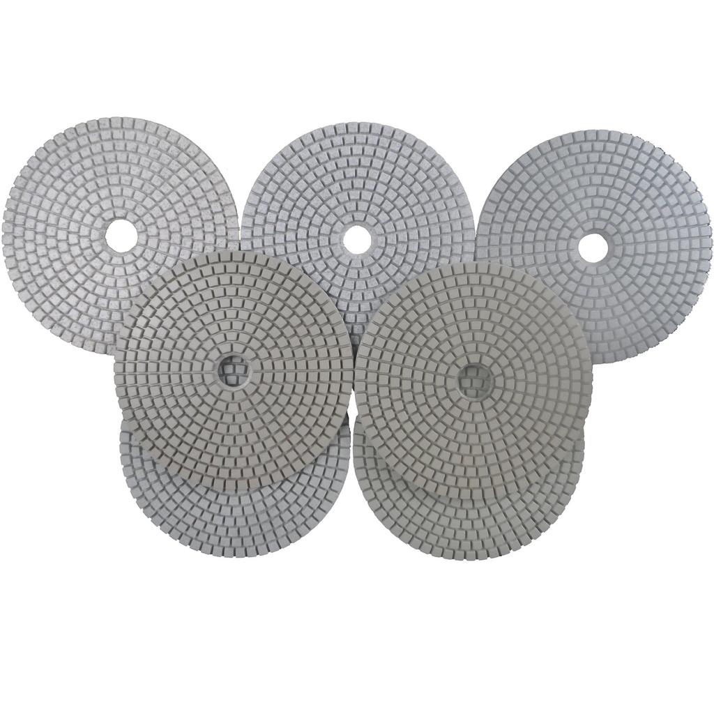 Konfor 125mm Wet Diamond Polishing Pads for Marble and Granite 7-Pack