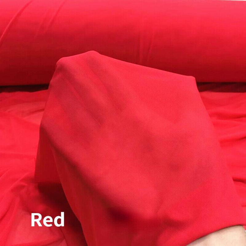 4 Way Stretch Nylon Spandex Mesh Fabric 20D Super Thin High Elastic Encrypted Tulle Gauze Net Fabric For Diy Sewing Material