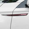Car Side Fender Knife Protective Metal Stickers for Opel Astra G H J K F Emblem Fender Decals Body Exterior Accessories