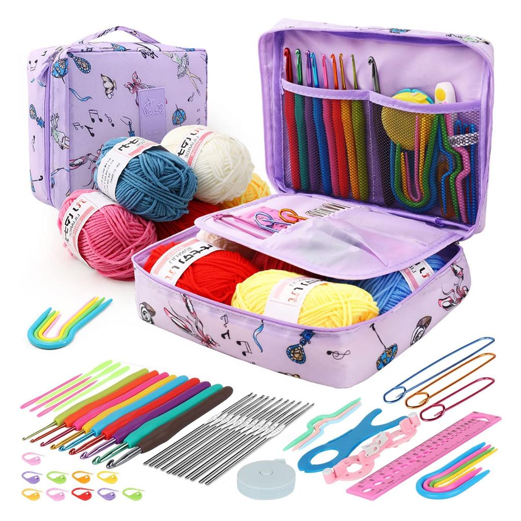 Крючок Вязание 17 Вязание кружева Основной ряд Кольцевое вязание Ленточный стежок Игла для пряжи Крючки D&D, Спицы, Спицы, Набор из 95 предметов, Рукоделие, Вязание,