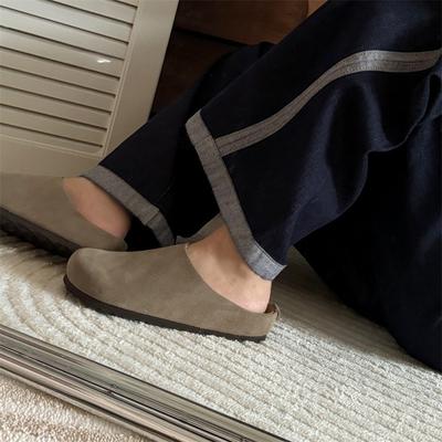 Чистые оригинальные новые ретро уродливые милые шлепанцы на толстой подошве для осени и зимы, женская верхняя одежда