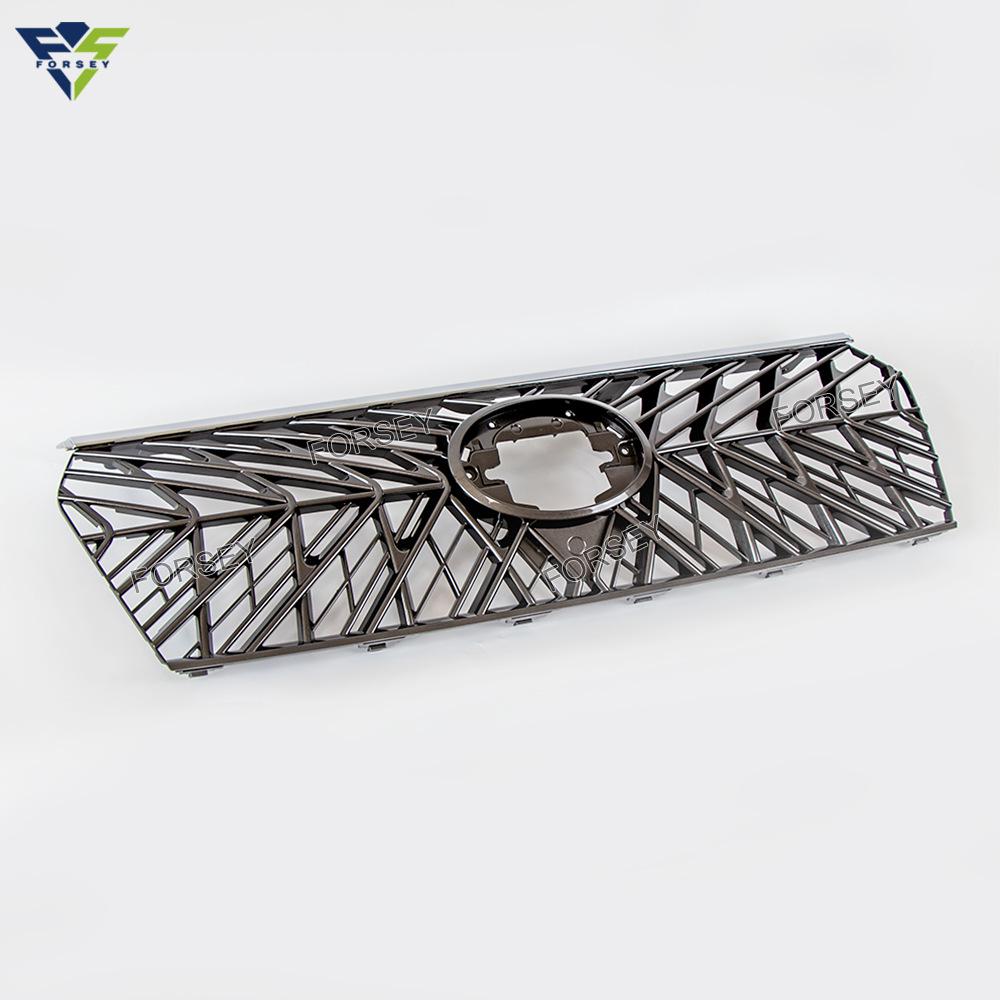 Prado FJ150 Front Bumper Grille 2018-2021, Gloss Black Diamond Mesh Style