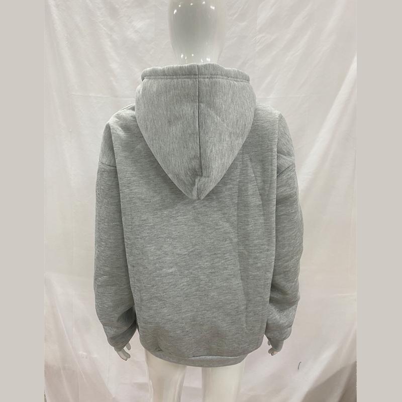 Европейская и американская Y2K персонализированная печатная толстовка на молнии с длинным рукавом в стиле ретро стрит-моды