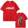 Футболка с группой Gorillaz Мужская Женская Рок Мода Оверсайз Уличная Одежда Женская Высокое Качество Мягкий Хлопок Короткий Рукав Футболка