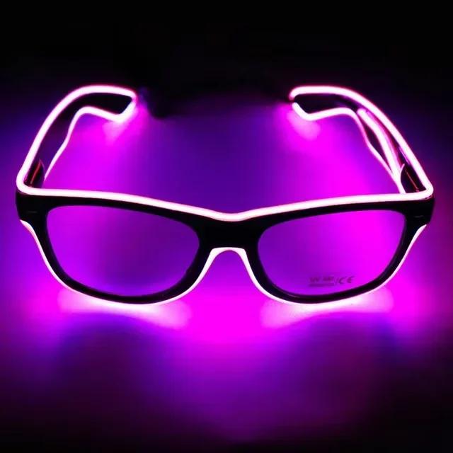 Светодиодные очки Неоновые party-очки Светящиеся Новинка Подарок Светящиеся солнцезащитные очки LED-очки Бар Вечеринка Танцы DJ Яркие мигающие очки