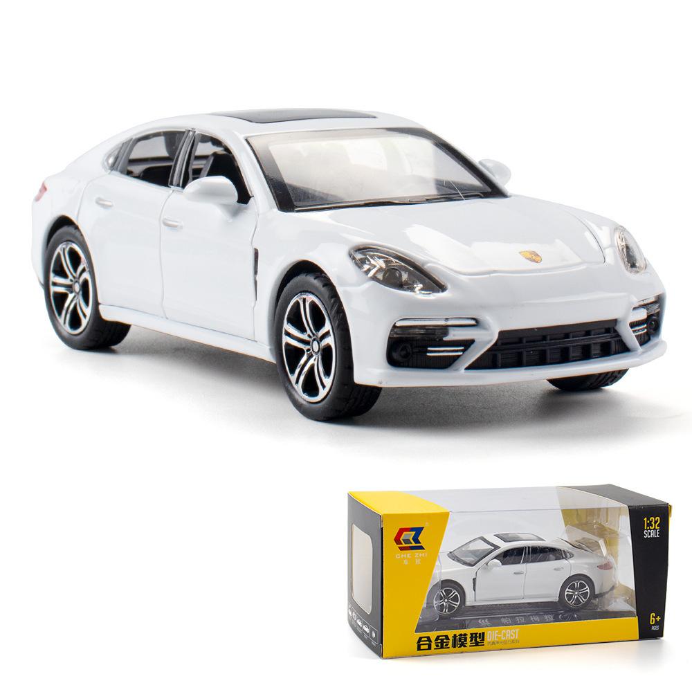 Масштаб 1/32 Panamera, литая под давлением металлическая модель автомобиля из сплава со звуком и светом, игрушечная модель с откатом, имитация транспортных средств, модель автомобиля, подарок для детской коллекции