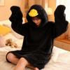Goose Blanket Hoodie Onesie Oversized Wearable Blanket Hoodie with Sleeves for Adults Kids Warm Cozy Flannel Sleeping Bag
