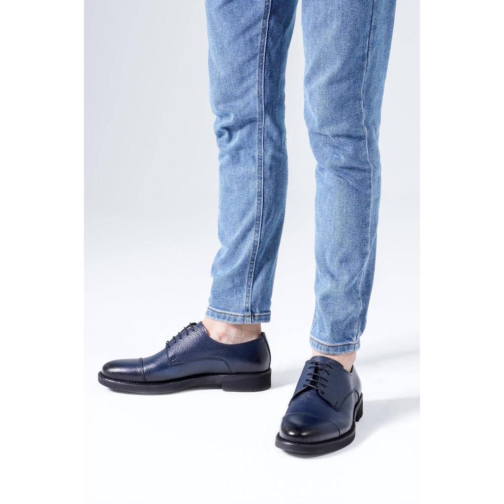 Классическая мужская обувь из натуральной кожи Дерби на шнуровке