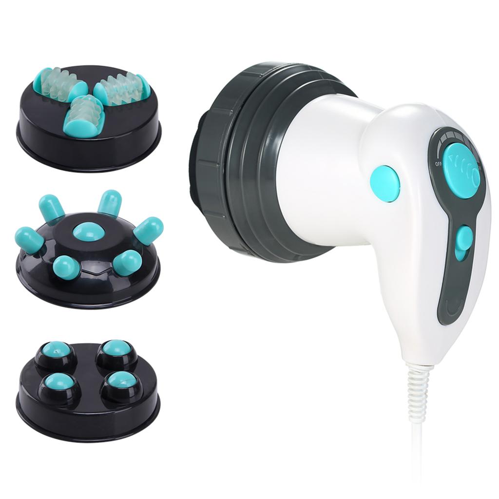 Handheld Fat Cellulite Remover Electric Body Massager with 3 Massage Heads Slimming Infrared