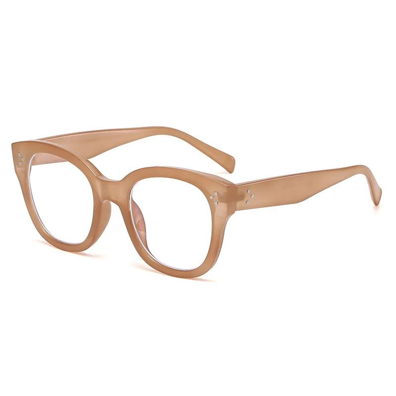 Full Frame Retro ladies Men Optical Computer Eyeglasses New Large Square Anti Blue Light Glasses Frames Decoration Fake Eyewear