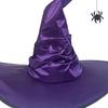 Хэллоуин шляпа паук декор летучая мышь угловая шляпа ведьмы с рюшами и большими полями волшебница волшебница косплей дом с привидениями карнавальный костюм для вечеринки