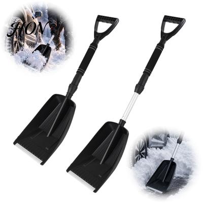 Car Ice Scraper Snow Shovel with Extendable Handle, for SUV Broom Truck Windshield, Scratch-Free Large Pivot Head Removal Tool Vehicle