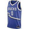 X NBA Collaboration Milwaukee Bucks Dri-Fit Pullover V-Neck Sleeveless Basketball Jersey Lillard 24-25 Season City Edition FQ4349-483