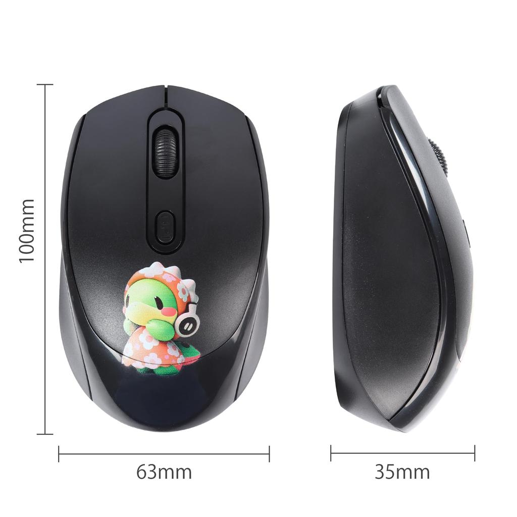 2.4Ghz USB Wireless Mouse, Quiet, Wireless, Compact, 4-Button, Optical, Lightweight, Portable, Compatible with PCs, Computers, Laptops, Windows, Mac,