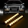 Led Bulb Auto Led Flexible Silicone Led Daytime Running Light 6LED with Lens DC 12V White Head Lamp Headlight Parking Fog Light