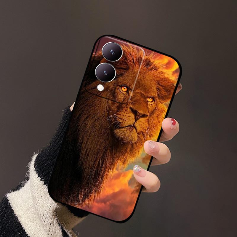 Чехол для телефона Vivo Y17s Y33t Y12 4G Мягкий силиконовый TPU Чехлы-бамперы Для Vivo Y36 Y36m Y36i Y28 G2 5G Мультяшная задняя крышка Защитный чехол