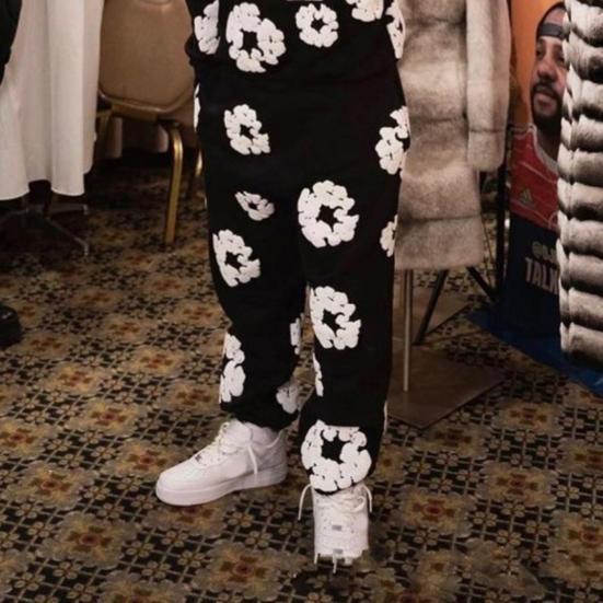 Женские спортивные штаны с эластичной талией, регулируемые на шнурке, женские спортивные брюки с цветочным принтом, спортивные повседневные брюки