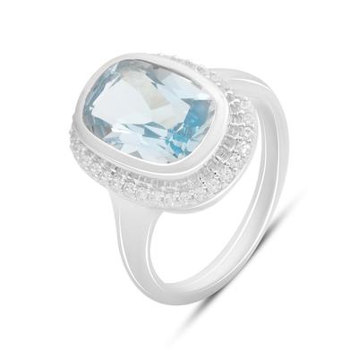 Серебряное кольцо с натуральным топазом 4.81ct, вес изделия 5,8 гр (2188292)