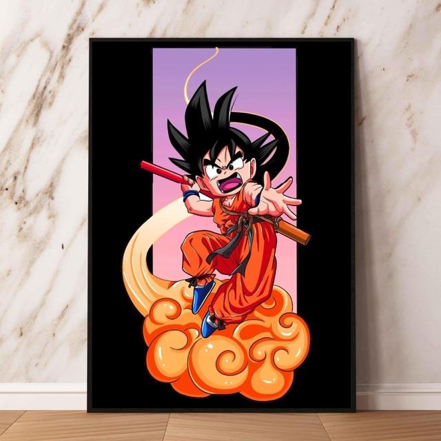 Фотографии персонажей аниме Dragon Ball Goku, подарки на день рождения, детские фигурки, украшение на стену, современный домашний декор для детской спальни