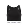 Letter Print Round Neck Wireless Bra Women Underwear Black QF7214-UB1