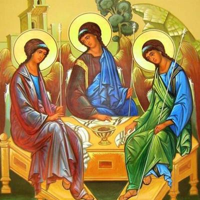 DIY 5D Алмазная вышивка Религиозные иконы Святая Троица Алмазная вышивка крестом Мозаика Украшение