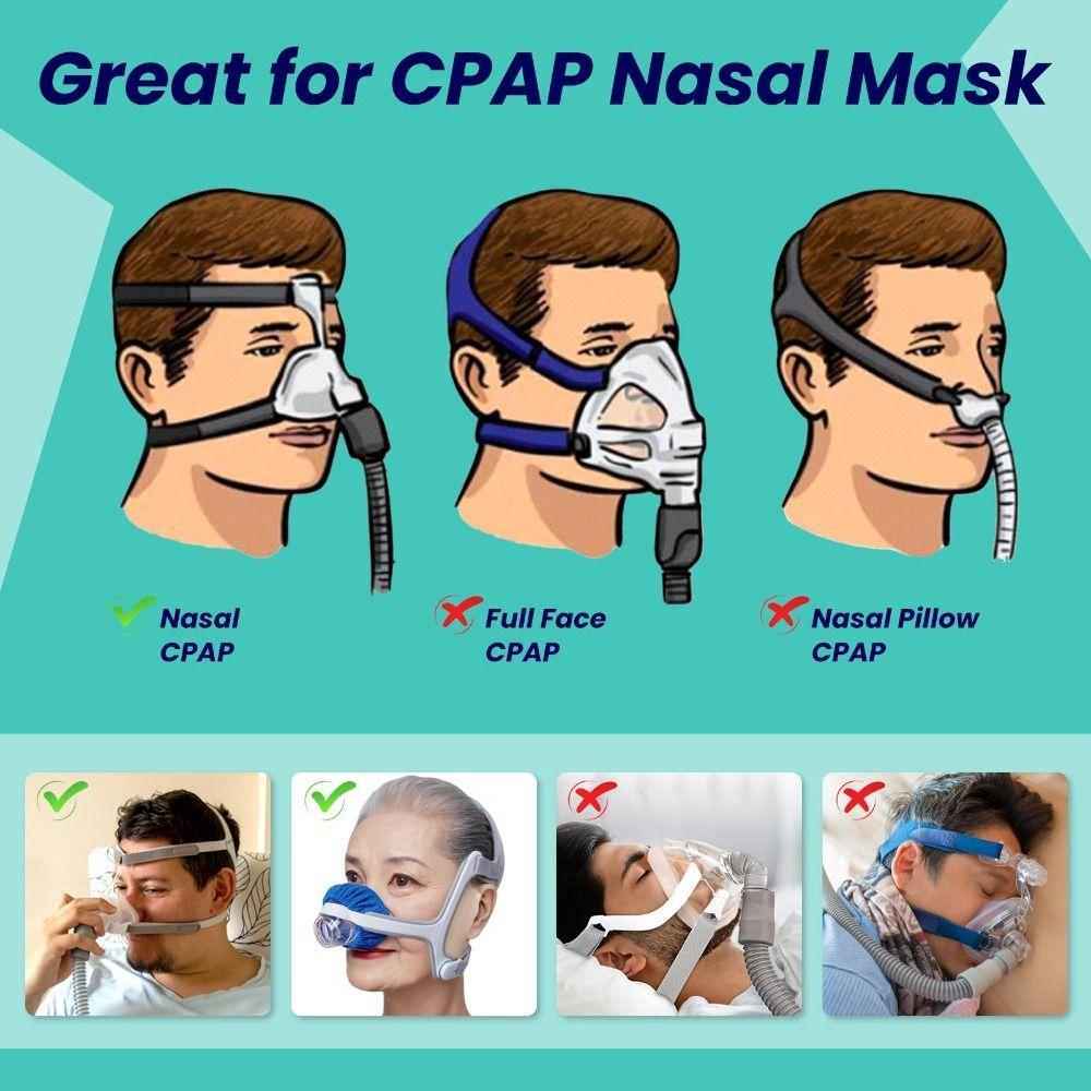 Удобные подкладки для носовой маски CPAP, многоразовые подушки для полнолицевой маски, подушка для маски CPAP для пациентов