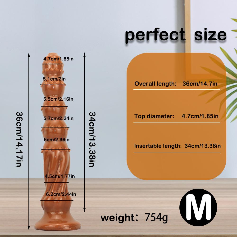 Силиконовая очень длинная анальная пробка с присоской, дилдо, секс-игрушка, мастурбатор для мужчин и женщин, страпон, реалистичный пенис, БДСМ