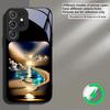 Фантастический ночной пейзаж Для Samsung S26 S20 Ultra S21 Pro S22 Plus S23 FE S24 Ultra S25 Для Magsafe Чехол на телефон со стеклянной задней панелью и бортиками