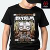 Старшие свитки V: Игровая футболка Skyrim Топ Премиальное качество Хлопок
