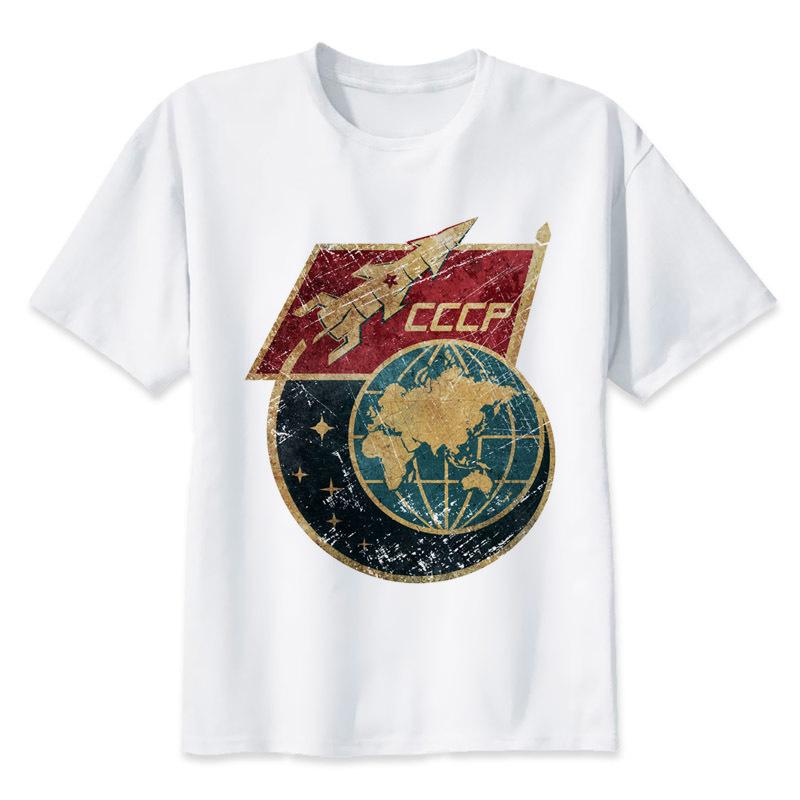 CCCP русская футболка СССР Советский Союз КГБ Москва Новое поступление российская футболка модные футболки индивидуальный забавный дизайн