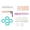 56Pcs TIG Welding Torch Accessories Kit Ceramic Nozzle Glass Cup Holder Equipment for WP17 18 26