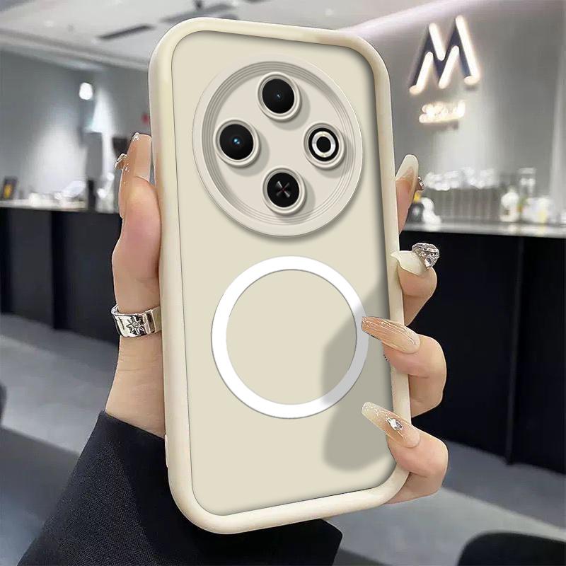 Чехол для телефона Tecno Spark 30C 8C 9 Spark 6 Go KE5 Pop 7Pro Мягкий силиконовый чехол Роскошный матовый чехол с беспроводным магнитным стикером