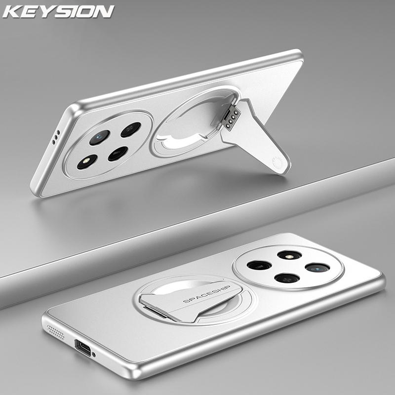 KEYSION Магнитный чехол для телефона HONOR X9d 5G X9c Smart Металлическая краска Вертикальная подставка Противоударный чехол для Honor Magic 8 7 Lite 5G
