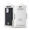 DKNY DKHMP13XPSHRPSK iPhone 13 Pro Max6.7" black/black hardcase Leather Pattern Metal Logo MagSafe