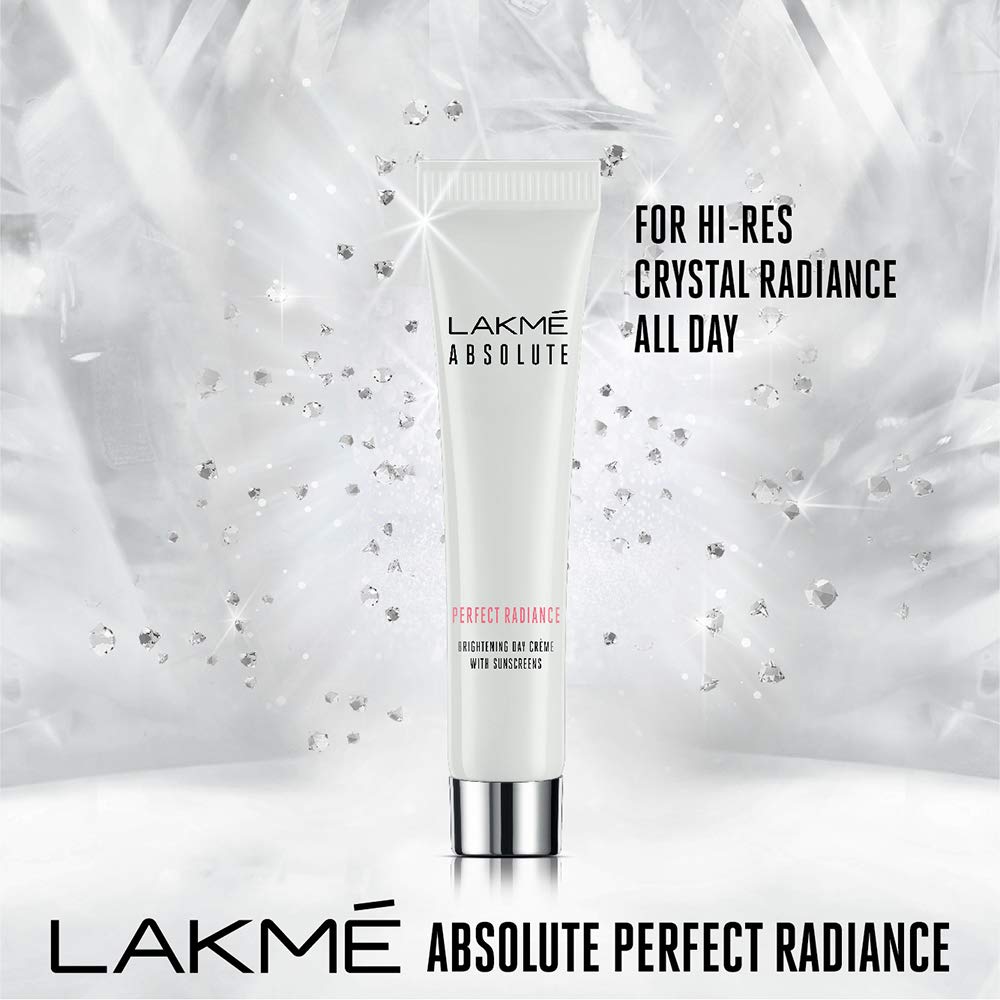 LAKME Осветляющий дневной крем Absolute Perfect Radiance (Кремовый цвет) с ниацинамидом и микрокристаллами 15г